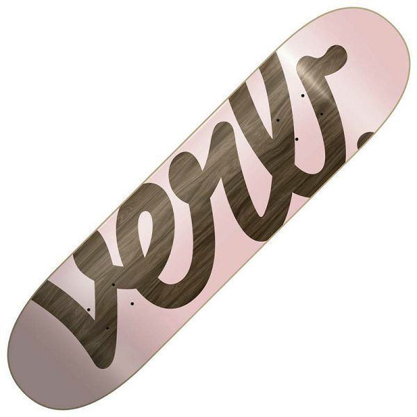 Verb Script Skateboard Deck Pink 7.75