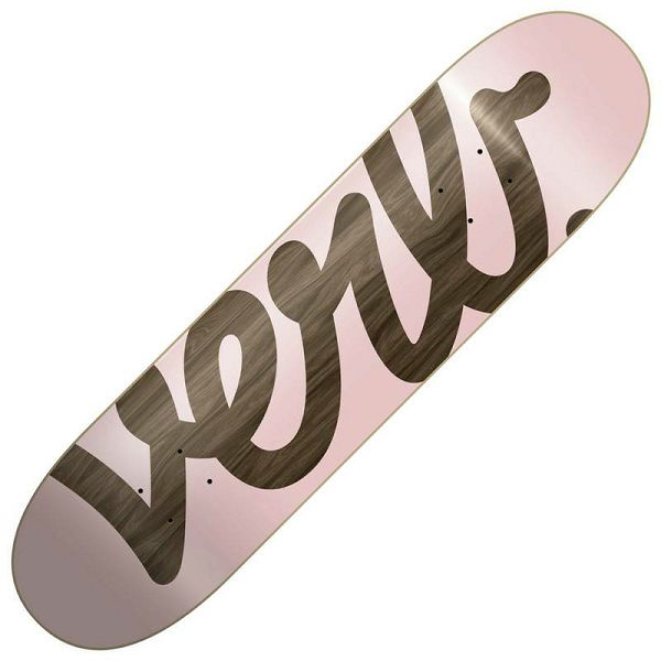 Verb Script Skateboard Deck Pink 7.75"