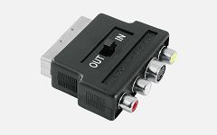 Video Adapter S-VHS / 3 RCA Jacks-Scart 42357