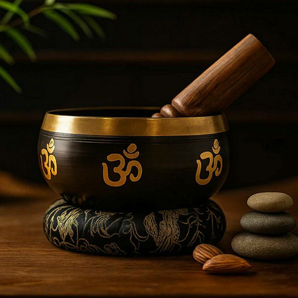 Yoga Om Singing Bowl Set 