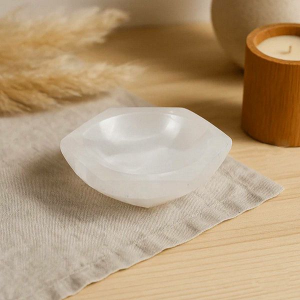 Zdjela Selenite Hex 10 cm