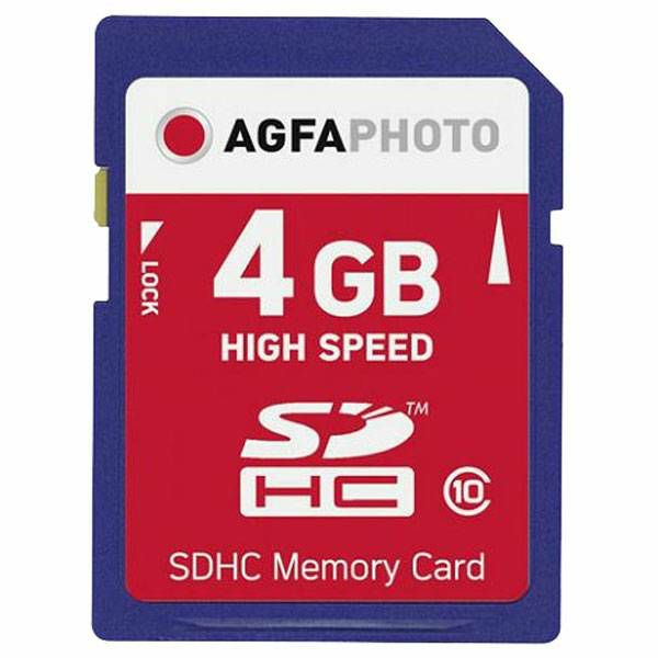 AgfaPhoto SDHC 4GB High Speed Class 10 UHS I