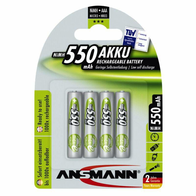 Ansmann maxE NiMH Micro AAA 550 mAh