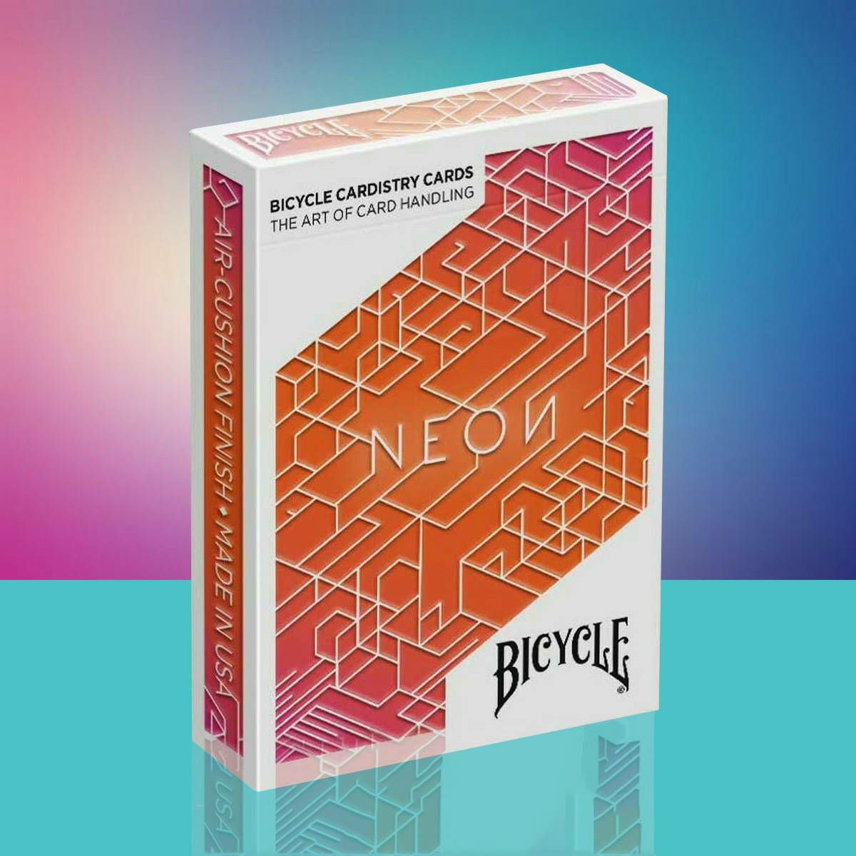 Bicycle Neon Orange Bump Cardistry