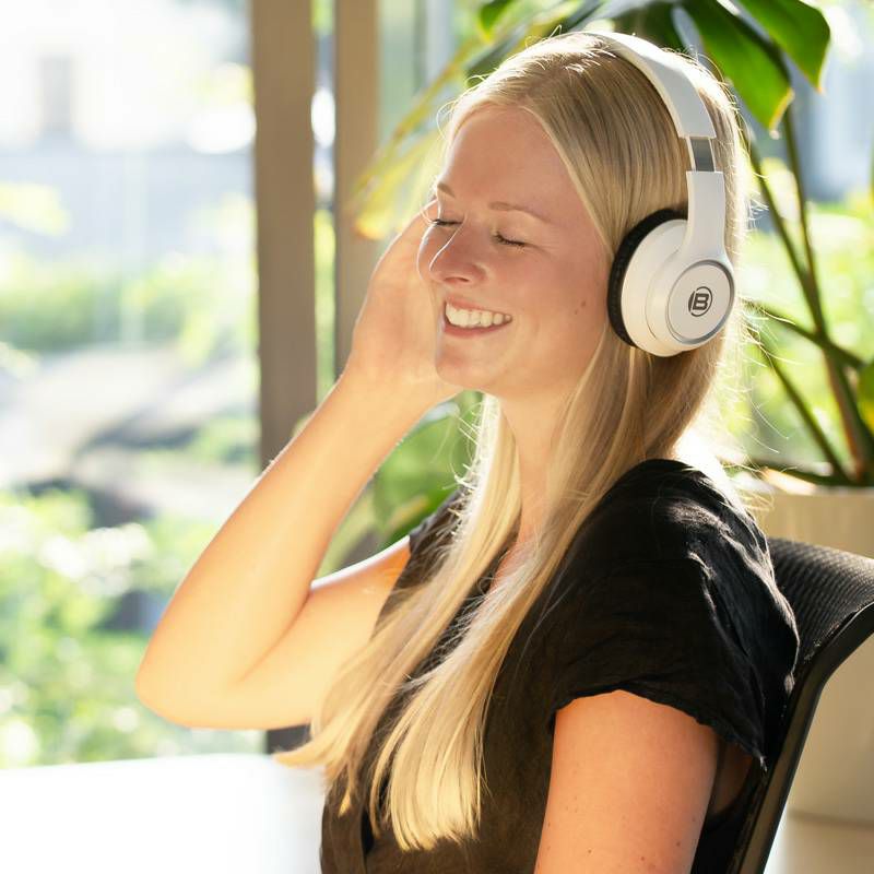 Bresser Bluetooth Over-Ear-Headphone White