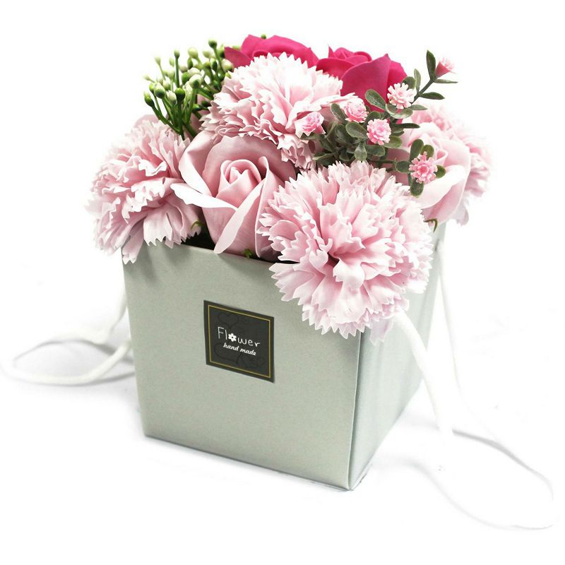 Buket cvijeća od sapuna - Pink Rose & Carnation 