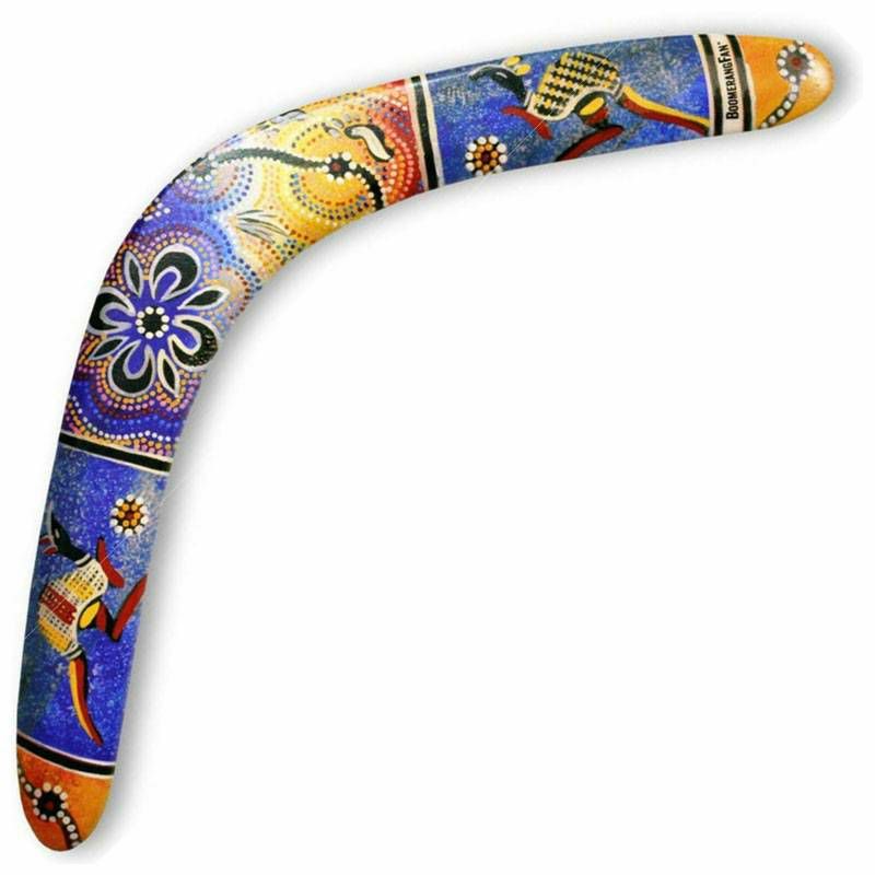Bumerang Aboriginal right 28 cm