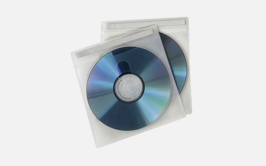CD/DVD Protective Sleeves white 78323