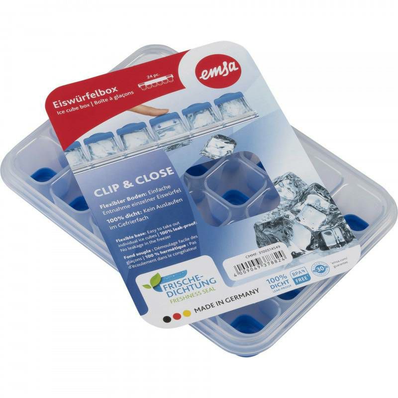 Clip& Close Ice Cube Box