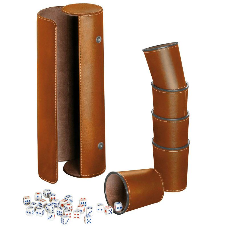 Dice cup set Brown