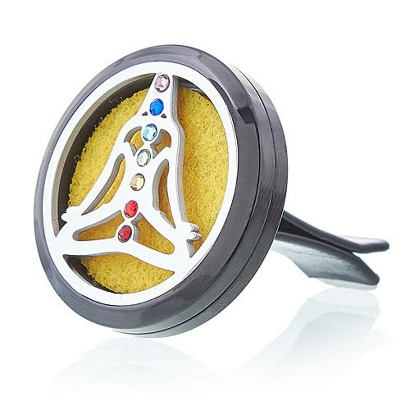 Difuzor za auto Pewter Yoga Chakra 30 mm