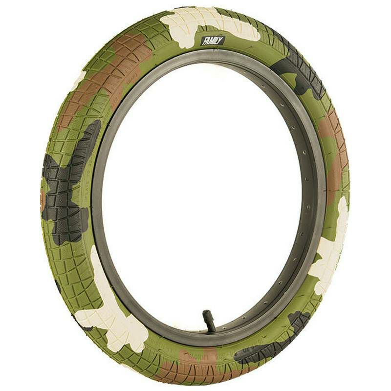 Family 16" BMX Green Camo Tread