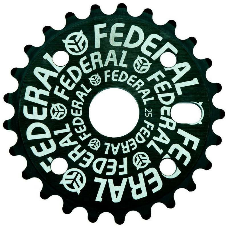 Federal Logo Solid BMX Sprocket 25T Black