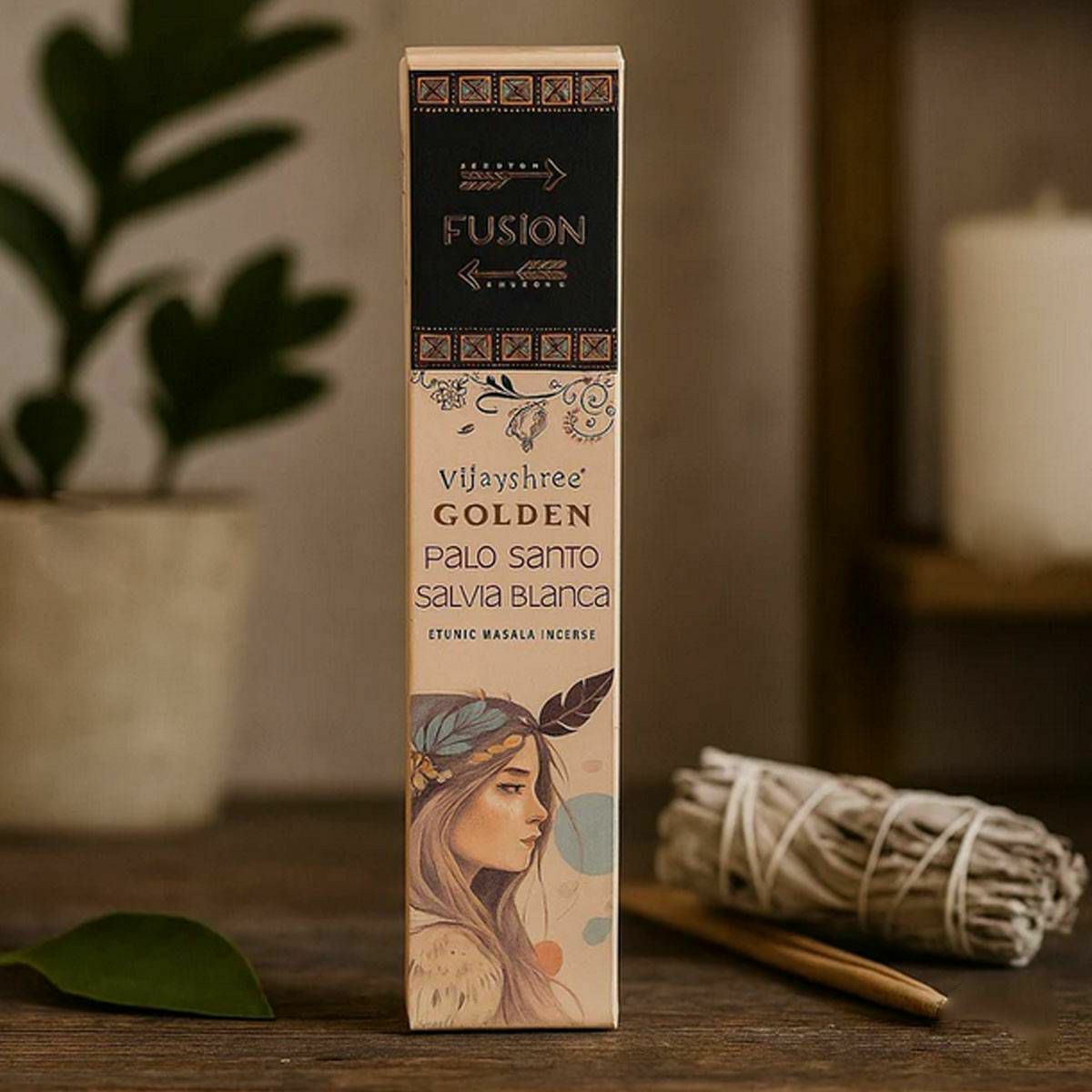 Mirisni štapići Golden Palo Santo & Bijela kadulja