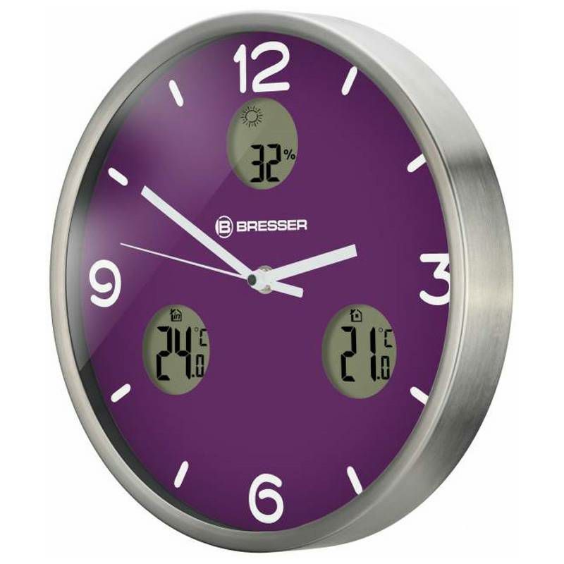 MyTime io NX Wall Clock Purple 30 cm