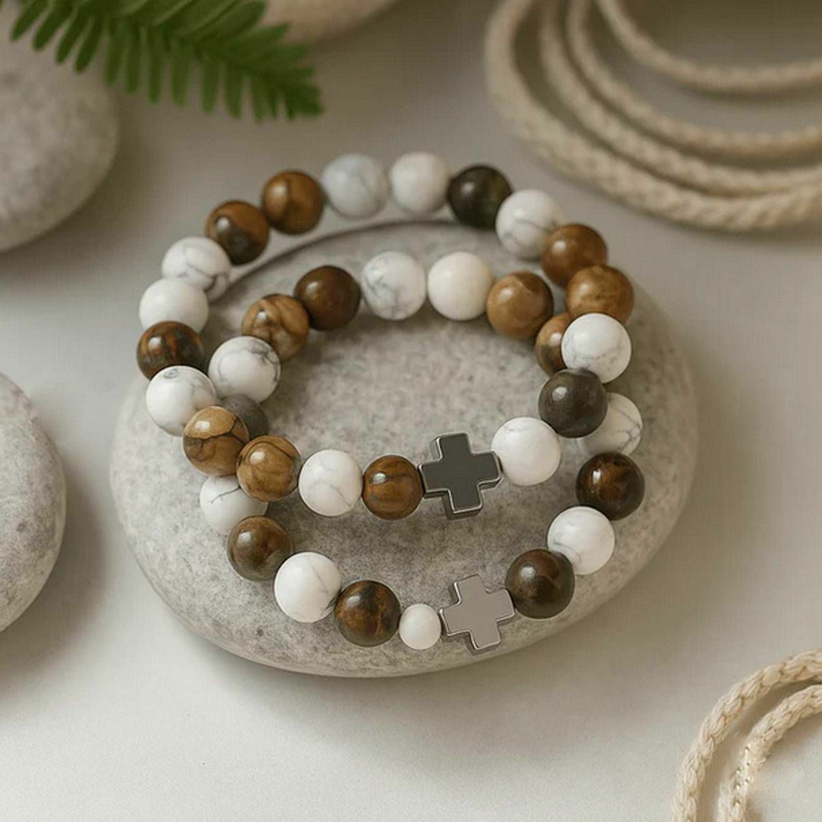 Narukvice - Mir - Picasso Jasper & Bijeli Haulit