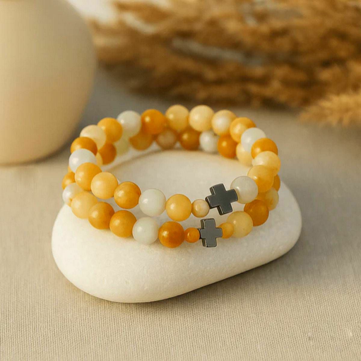 Narukvice - Odanost - Amazonit & Žuti Jasper