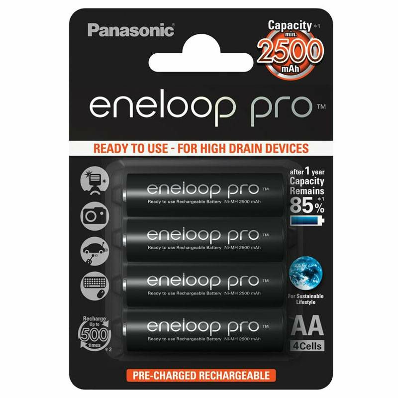 Panasonic Eneloop Pro Mignon x4 AA 2500 mAh