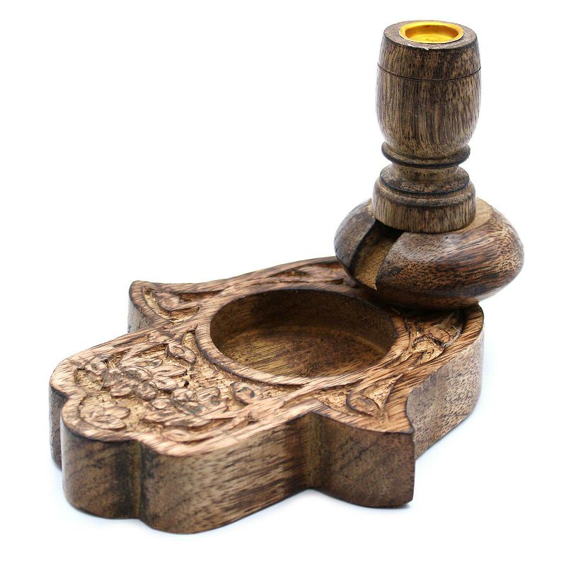 Plamenik Mango Wood Hamsa