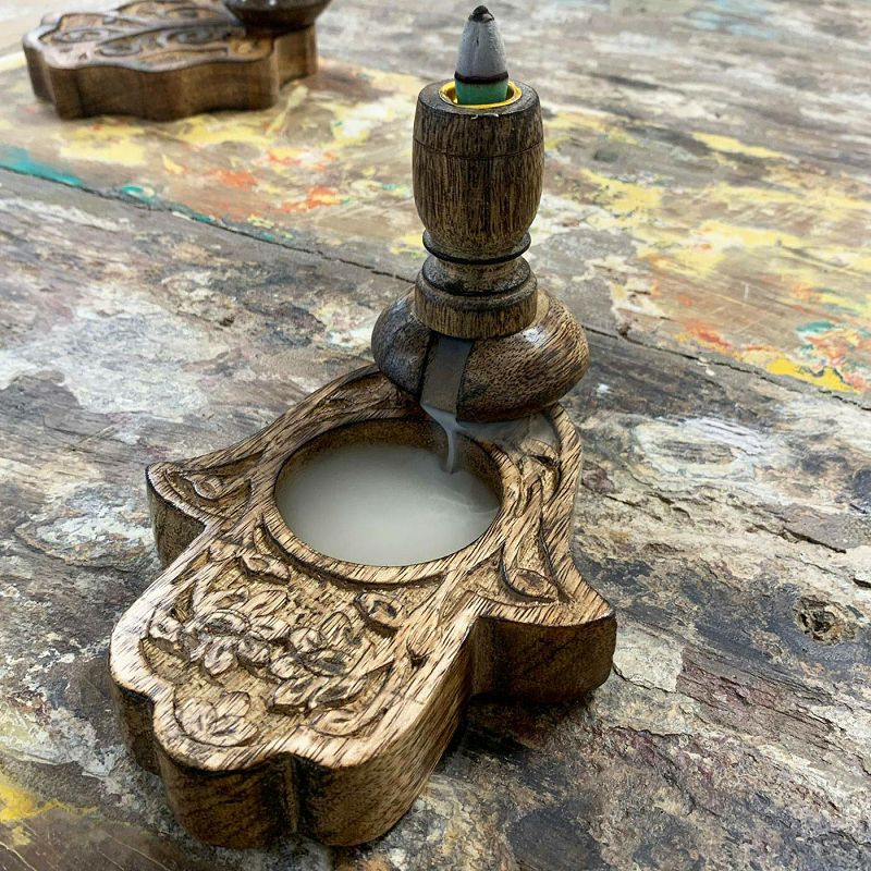 Plamenik Mango Wood Hamsa