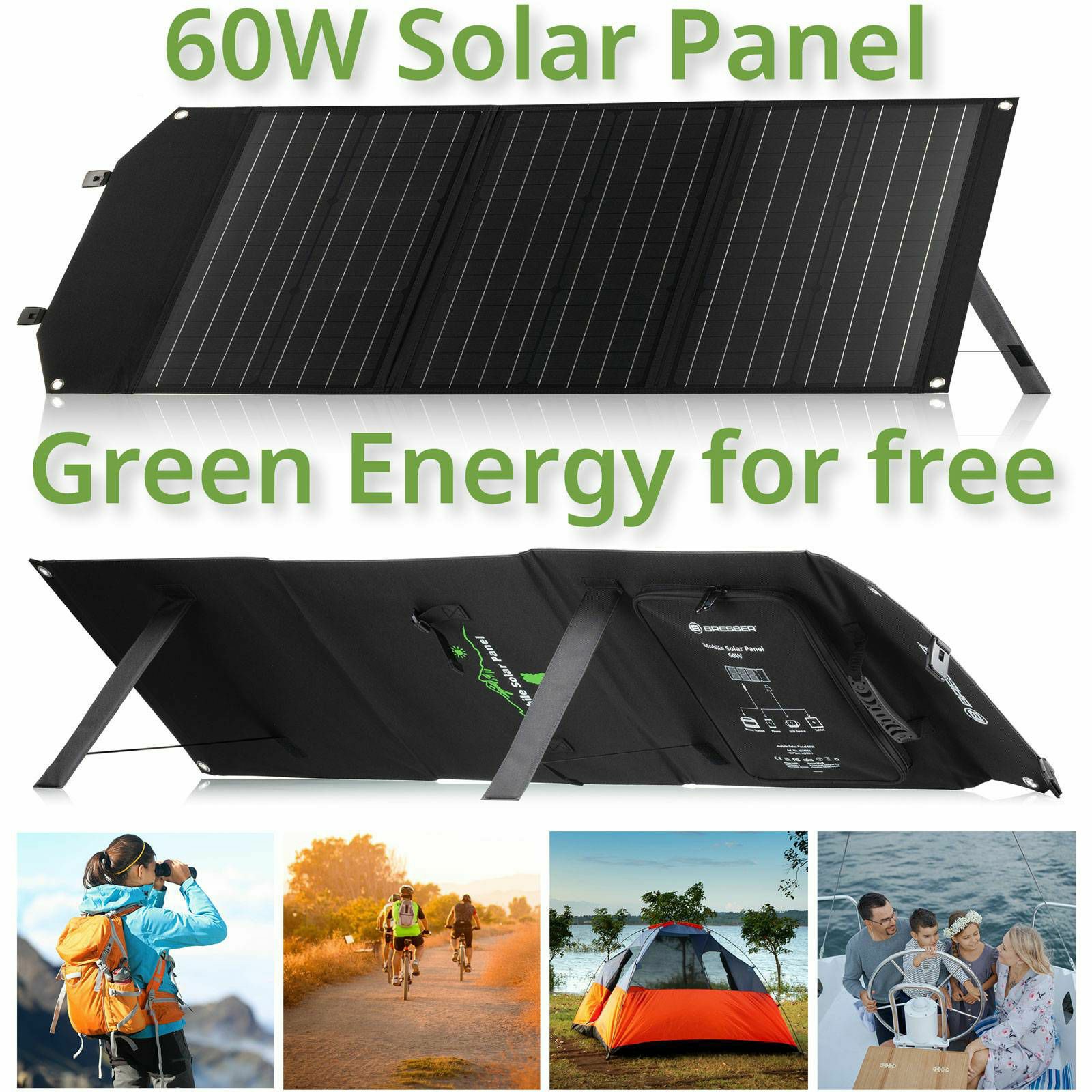 Portable Power Station 300W + Solar Charger 60W