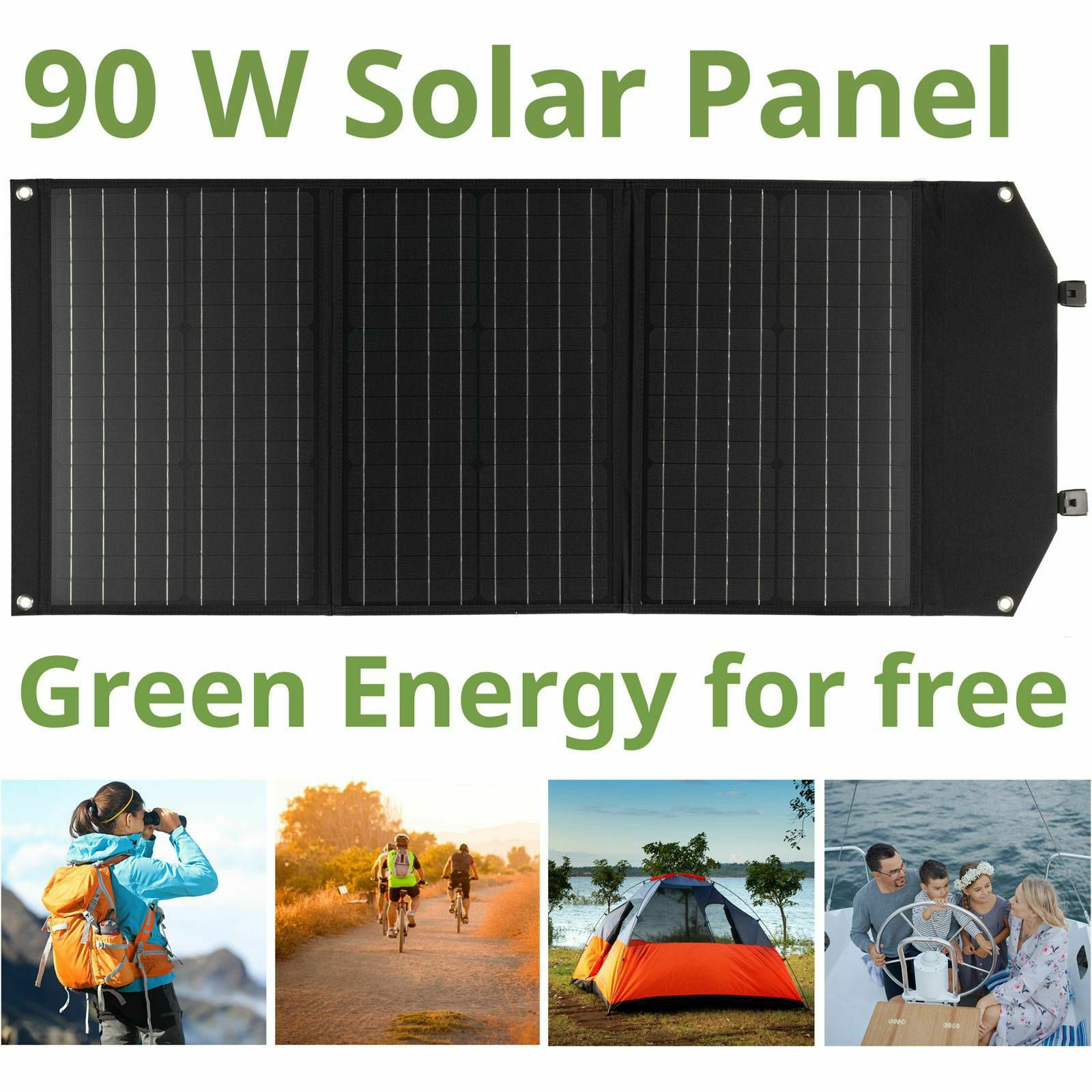 Portable Power Station 600W + Solar Charger 90W