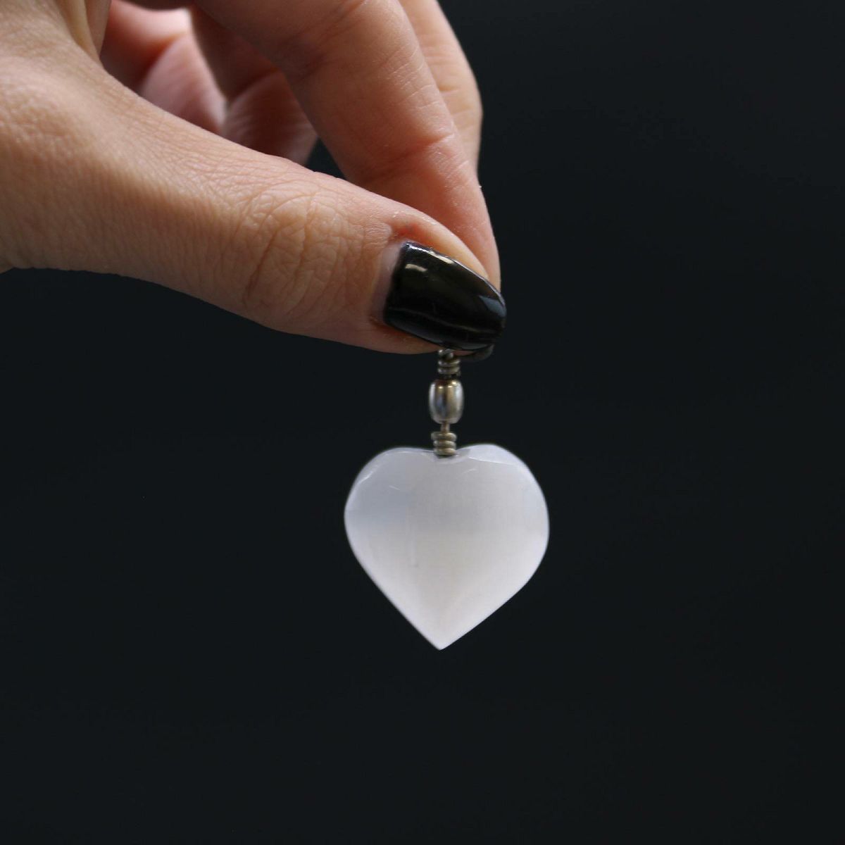 Privjesak Selenite Heart