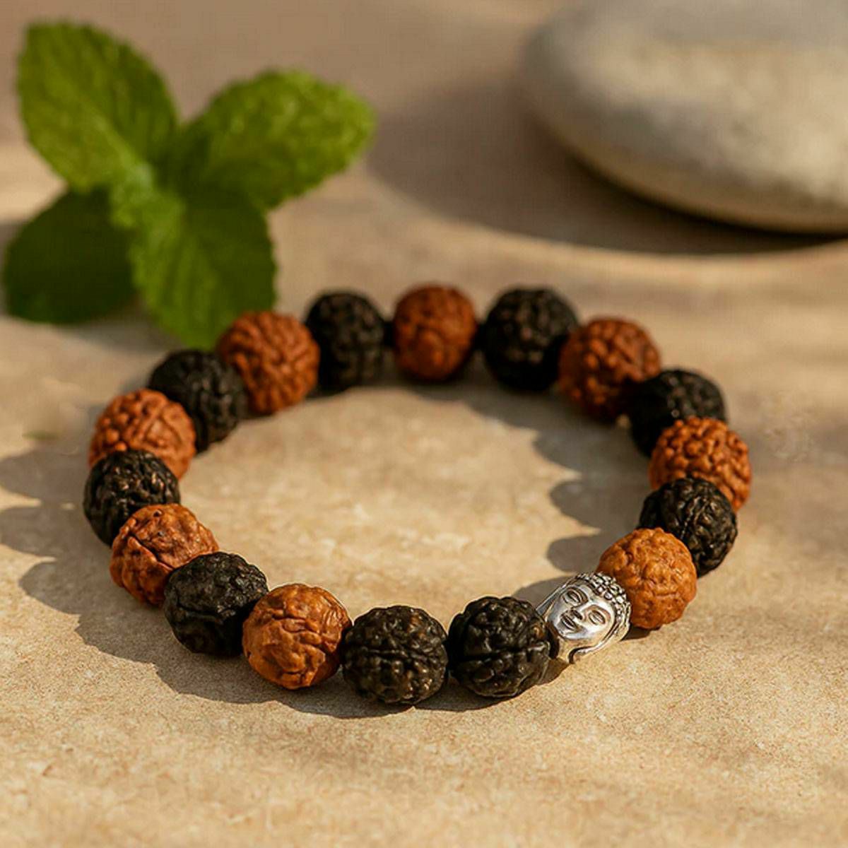 Rudraksha Buddha Bangle Mala Mix