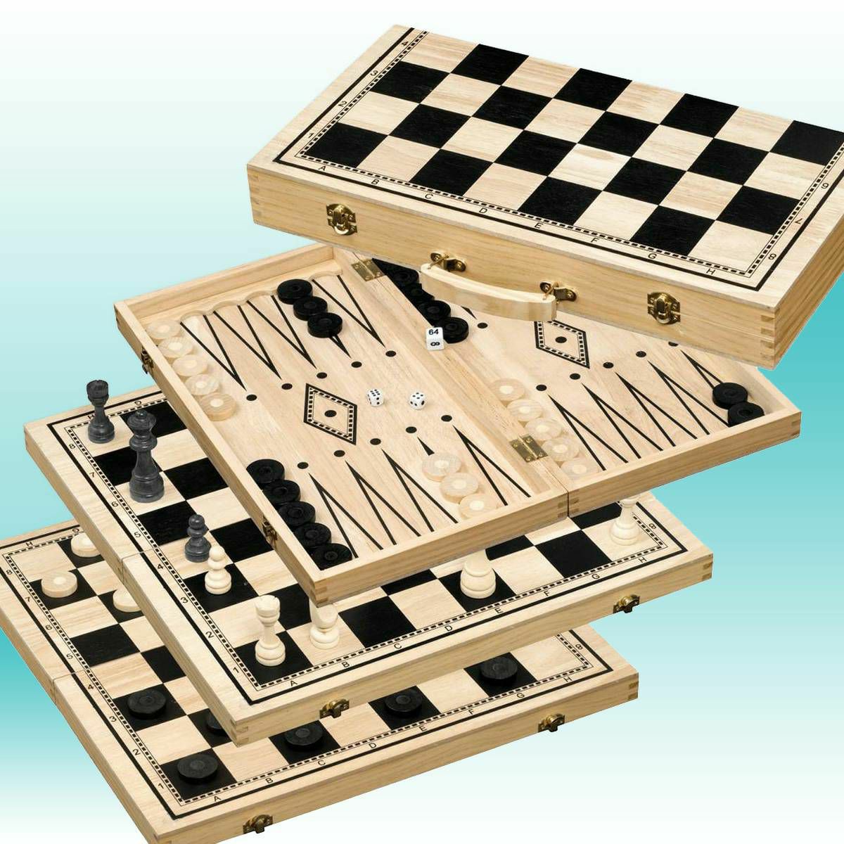 Šah & Backgammon & Dama Set