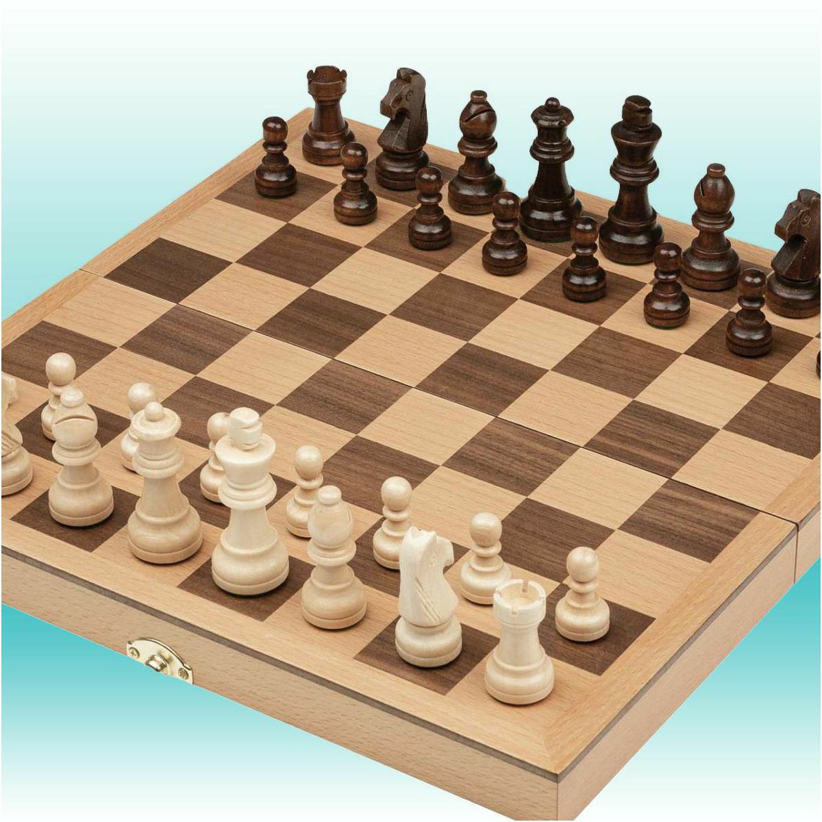 Šah drveni 30 x 30 cm