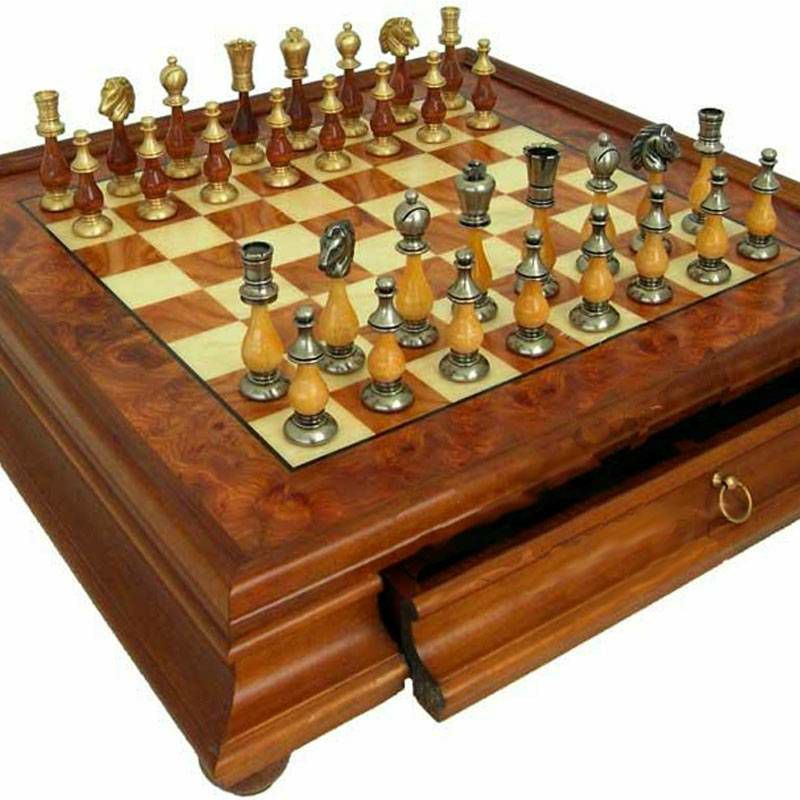 Šah Set Box Oriental 61 x 61 cm