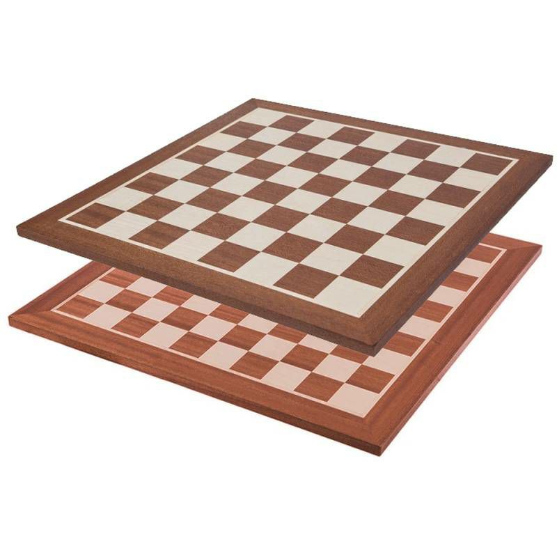 Šahovska ploča Mahagonij / Javor 48 x 48 cm