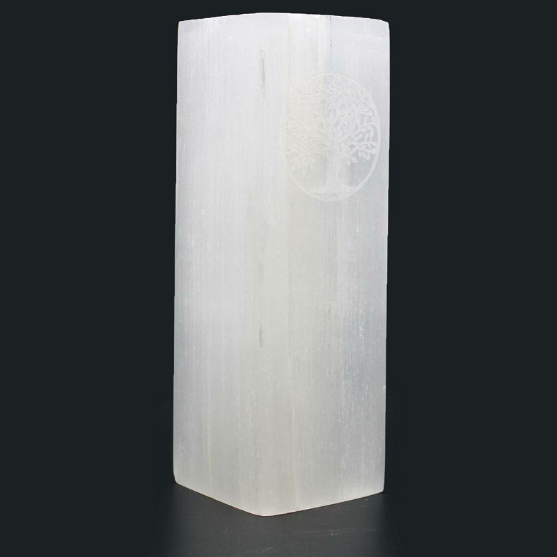 Svjetiljka Selenite Block - Tree of Life 25 cm