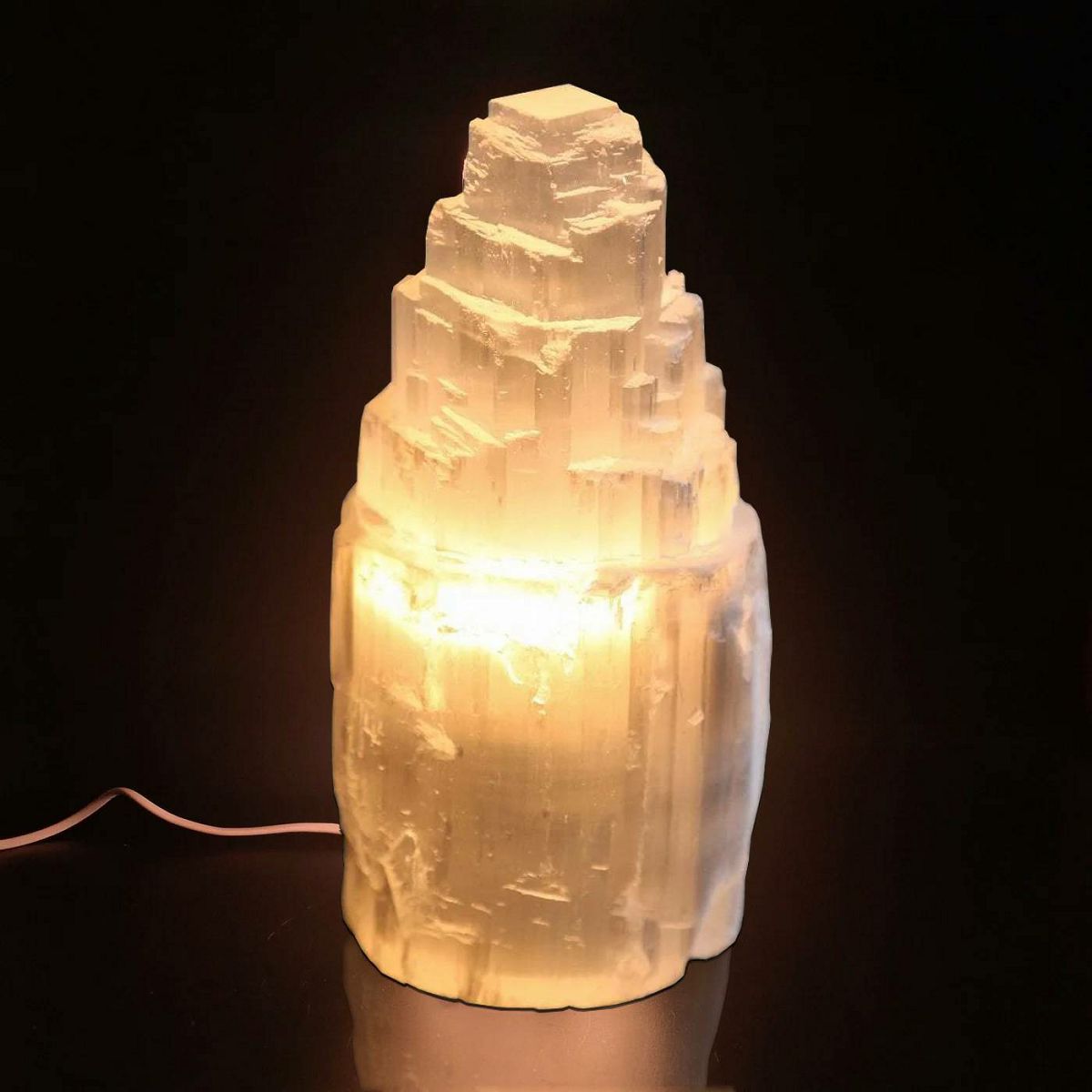 Svjetiljka Selenite Natural Tower 15 cm