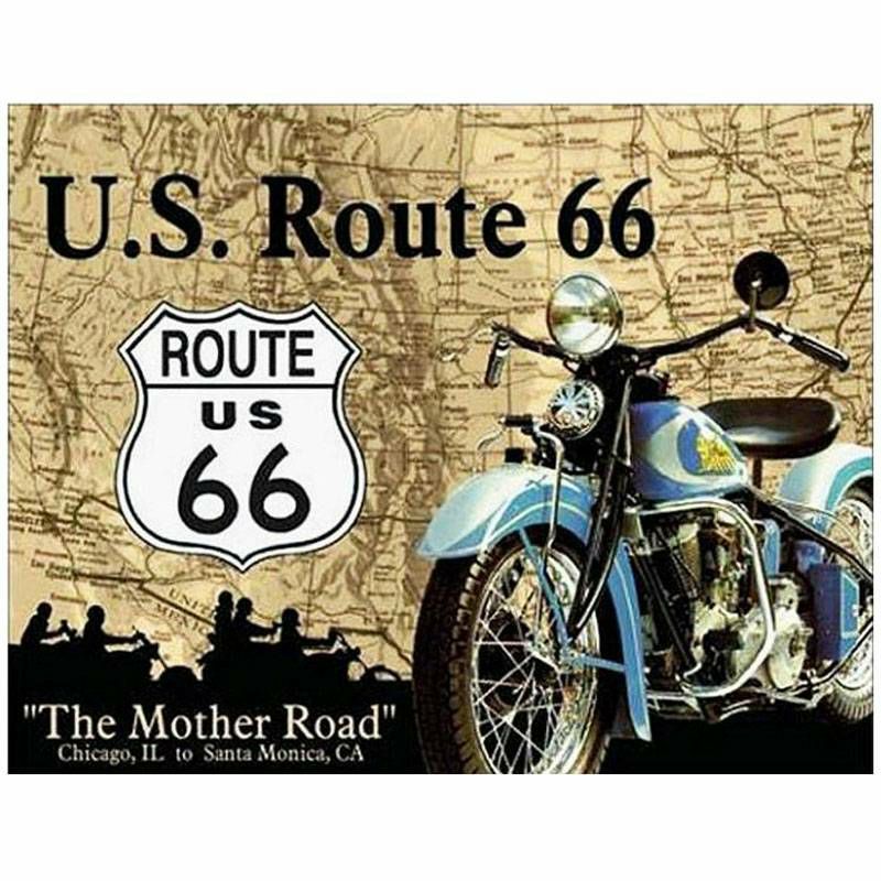 Tin Sign Route 66 Mother Road