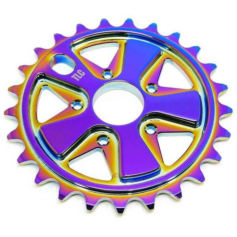 TLC Vintage 5-Spoke Freestyle BMX Sprocket Rainbow