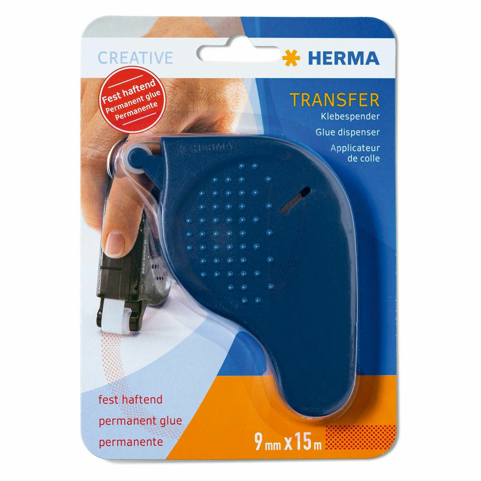 Transfer Glue Dispenser permanent blue 